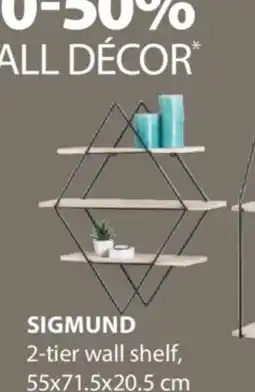 JYSK SIGMUND 2-tier wall shelf offer