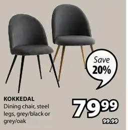 JYSK Kokkedal Dining chair offer
