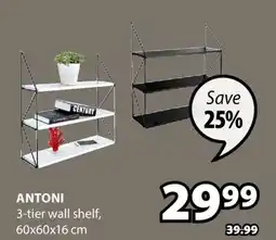 JYSK Antoni 3-tier wall shelf offer