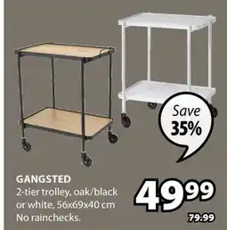 JYSK Gangsted 2-tier trolley offer