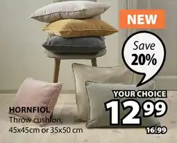 JYSK Hornfiol Throw cushion offer