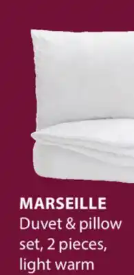 JYSK MARSEILLE Duvet & pillow set, 2 pieces offer