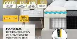 JYSK Scandi Blak Spring mattress offer