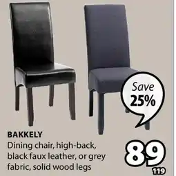 JYSK Bakkely Dining chair offer