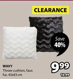 JYSK WAVY Throw cushion offer