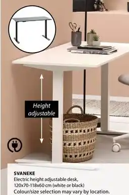 JYSK SVANEKE Electric height adjustable desk offer