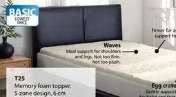 JYSK T25 Memory foam topper offer