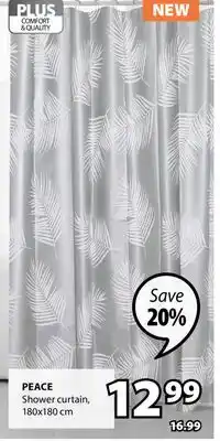 JYSK Peace Shower curtain offer