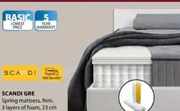 JYSK Scandi Gre Spring mattress offer