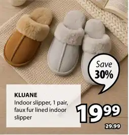 JYSK Kluane Indoor slipper offer
