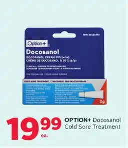 Rexall OPTION+ Docosanol Cold Sore Treatment offer