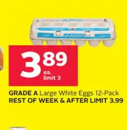 Rexall GRADE A Large White Eggs offer