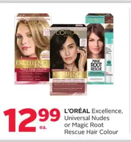 Rexall L' ORÉAL Excellence, Universal Nudes or Magic Root Rescue Hair Colour offer