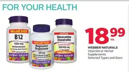 Rexall WEBBER NATURALS Vitamins or Herbal Supplements offer