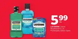 Rexall LISTERINE Classic Mouthwash 1L or Pocketpaks offer