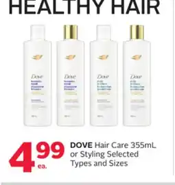 Rexall DOVE Hair Care 355mL or Styling offer