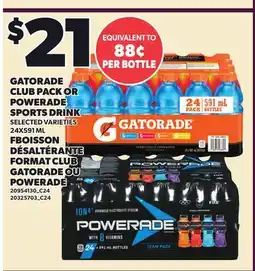 Independent City Market GATORADE CLUB PACK OR POWERADE SPORTS DRINK offer