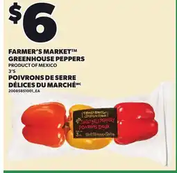 Independent City Market FARMER'S MARKET GREENHOUSE PEPPERS, 3'S offer