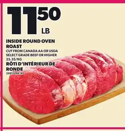 Independent City Market INSIDE ROUND OVEN ROAST offer