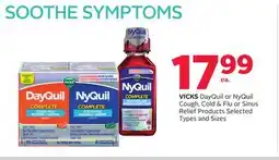 Rexall VICKS DayQuil or NyQuil Cough, Cold & Flu or Sinus Relief Products offer