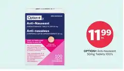 Rexall OPTION + Anti-Nauseant 50mg Tablets offer