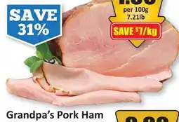 Starsky Grandpa's Pork Ham offer
