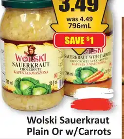Starsky Wolski Sauerkraut Plain Or w/Carrots offer