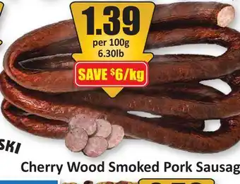 Starsky Cherry Wood Smoked Pork Sausage offer