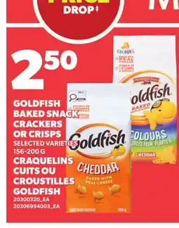 Independent City Market GOLDFISH BAKED SNACK CRACKERS OR CRISPS offer