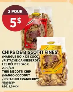 Kim Phat LES DÉLICES THIN BISCOTTI CHIP (MANGO COCONUT/PISTACHIO CRANBERRY) offer