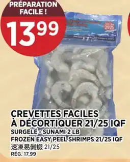 Kim Phat SUNAMI FROZEN EASY PEEL SHRIMPS 21/25 IQF offer