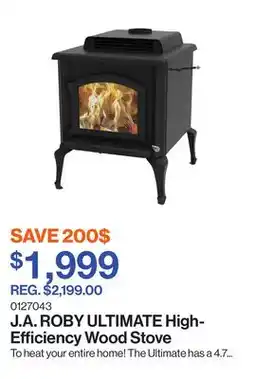 Patrick Morin ULTIMATE High-Efficiency Wood Stove offer