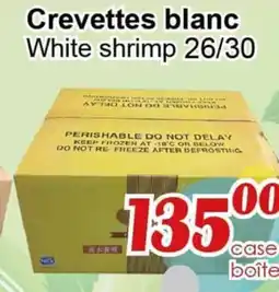 Marche C&T White shrimp 26/30 offer