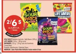 Pharmaprix JELLY BELLY Jelly Beans (100 g), LIFE SAVERS (150 g - 180 g) or MAYNARDS (135 g - 154 g) Candy Bags offer