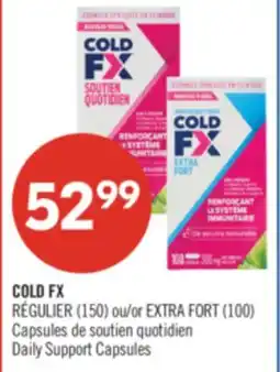 Pharmaprix COLD FX RÉGULIER (150) or EXTRA FORT (100) Daily Support Capsules offer