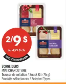 Pharmaprix SCHNEIDERS MINI CHARCUTERIE Snack Kit (75 g) offer