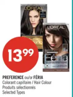 Pharmaprix PREFERENCE or FÉRIA Hair Colour offer