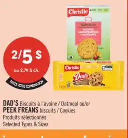 Pharmaprix DAD'S Biscuits Oatmeal or PEEK FREANS biscuits / Cookies offer