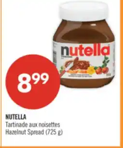 Pharmaprix NUTELLA Tartinade aux noisettes Hazelnut Spread offer