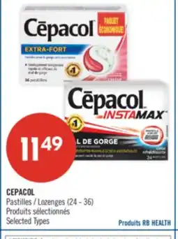 Pharmaprix CEPACOL Pastilles (24 - 36) offer