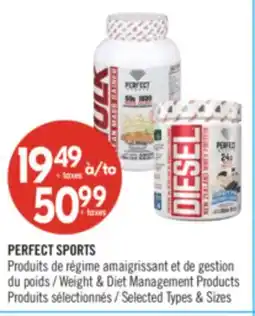 Pharmaprix PERFECT SPORTS Weight & Diet Management Products offer