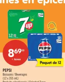 Pharmaprix PEPSI Beverages (12x355 mL) offer