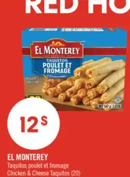 Pharmaprix EL MONTEREY Taquitos poulet et fromage Chicken & Cheese Taquitos (20) offer