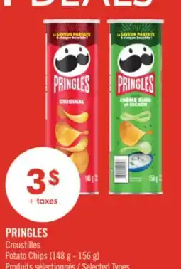 Pharmaprix PRINGLES Potato Chips (148 g - 156 g) offer
