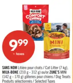 Pharmaprix NO NAME Cat Litter (7 kg), MILK-BONE (210 g - 312 g) or ZUKE'S MINI (142 g - 170 g) Dog Treats offer