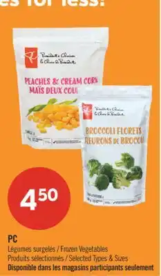 Pharmaprix PC Frozen Vegetables offer