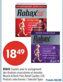 Pharmaprix ROBAX Caplets Muscle & Back Pain Relief Caplets (18) offer