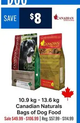 Ren’s Pets Depot Canadian Naturals Bags of Dog Food offer