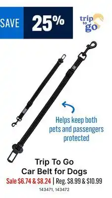Ren’s Pets Depot Trip To Go Car Belt for Dogs offer