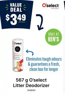 Ren’s Pets Depot O'select Litter Deodorizer offer